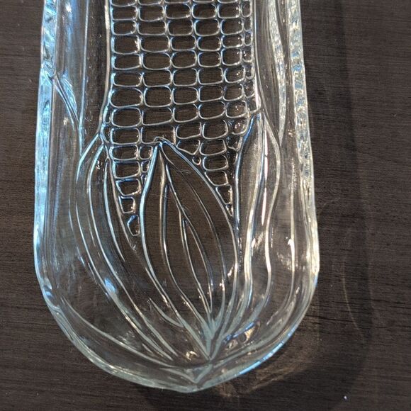 Vintage Pressed Glass Corn on the Cob Dish, Set of 4 - Picture 3 of 8